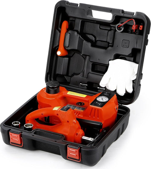 5 Ton Electric Hydraulic Car Jack 12V Trolley Lift 11023lbs with Case 155–450mm