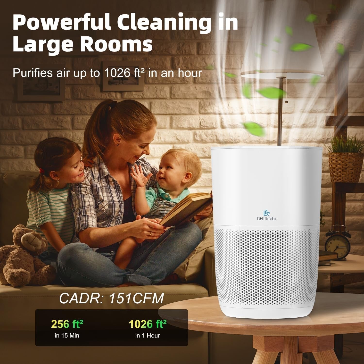 Smart HEPA Air Purifier WiFi Ionizer Large Room Allergy Quiet