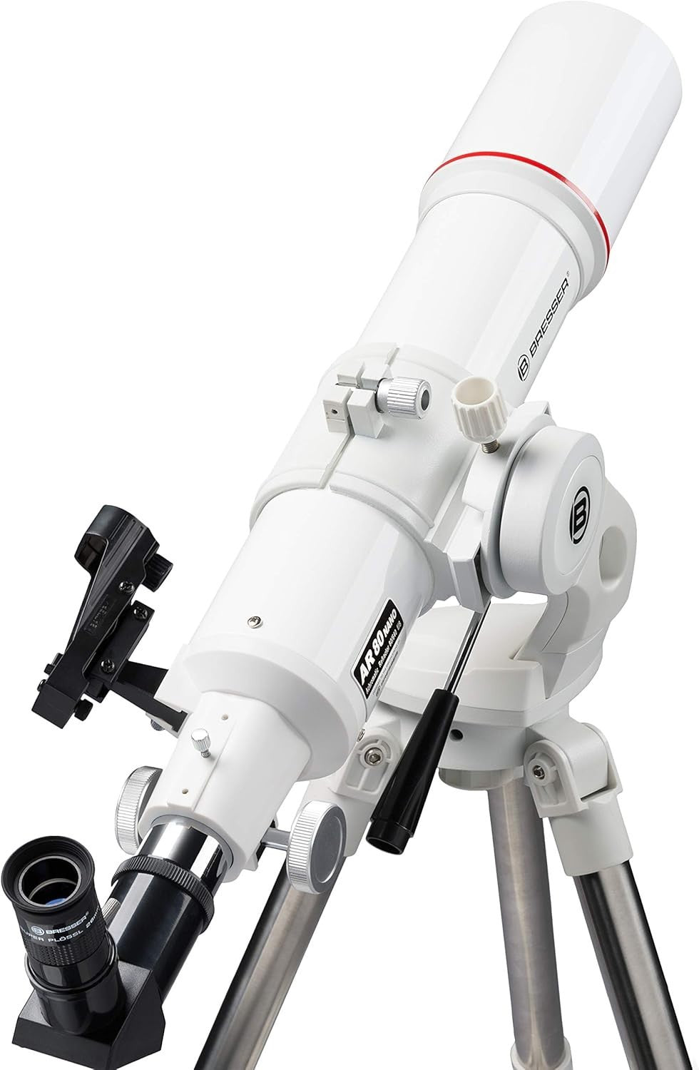 Beginner Refractor Telescope 80mm Wide Field AZ Mount + Tripod & Phone Adapter
