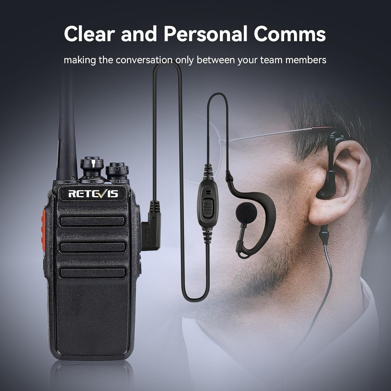 Professional Walkie Talkies 10 Pack Long Range PMR446 2 Way Radio Set