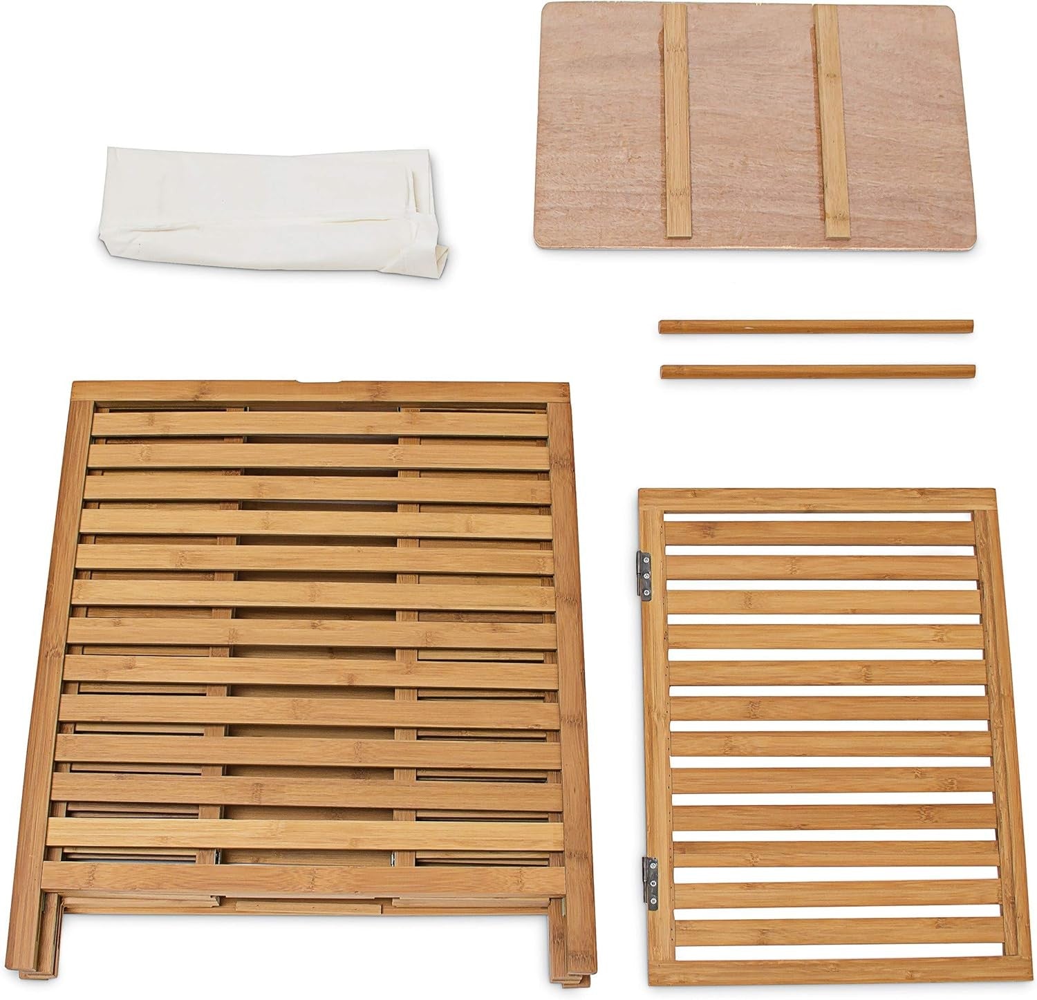 100L Natural Bamboo Laundry Hamper with Lid & Liner – Large Wooden Laundry Baske