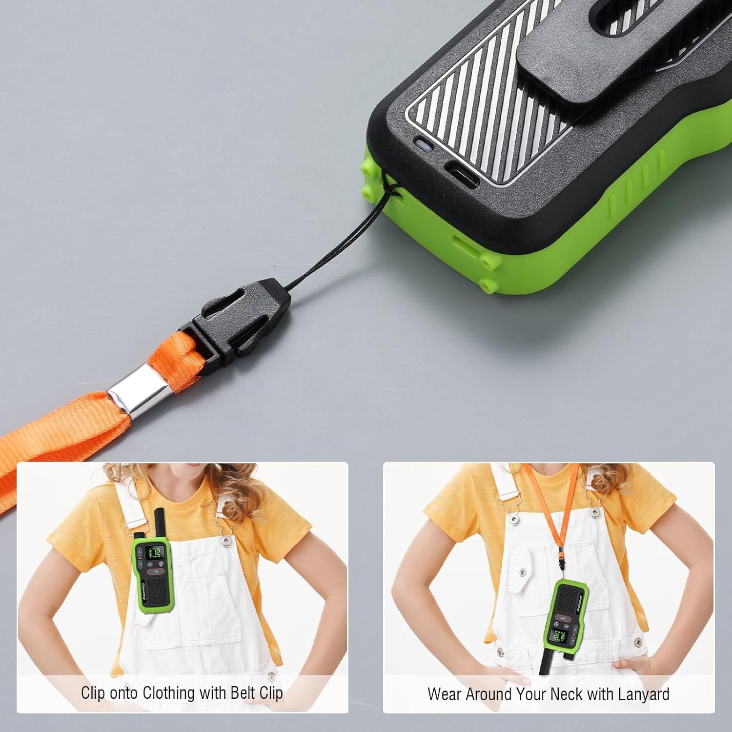 PMR446 Walkie Talkies 3 Pack Long Range Rechargeable 16CH Dual PTT
