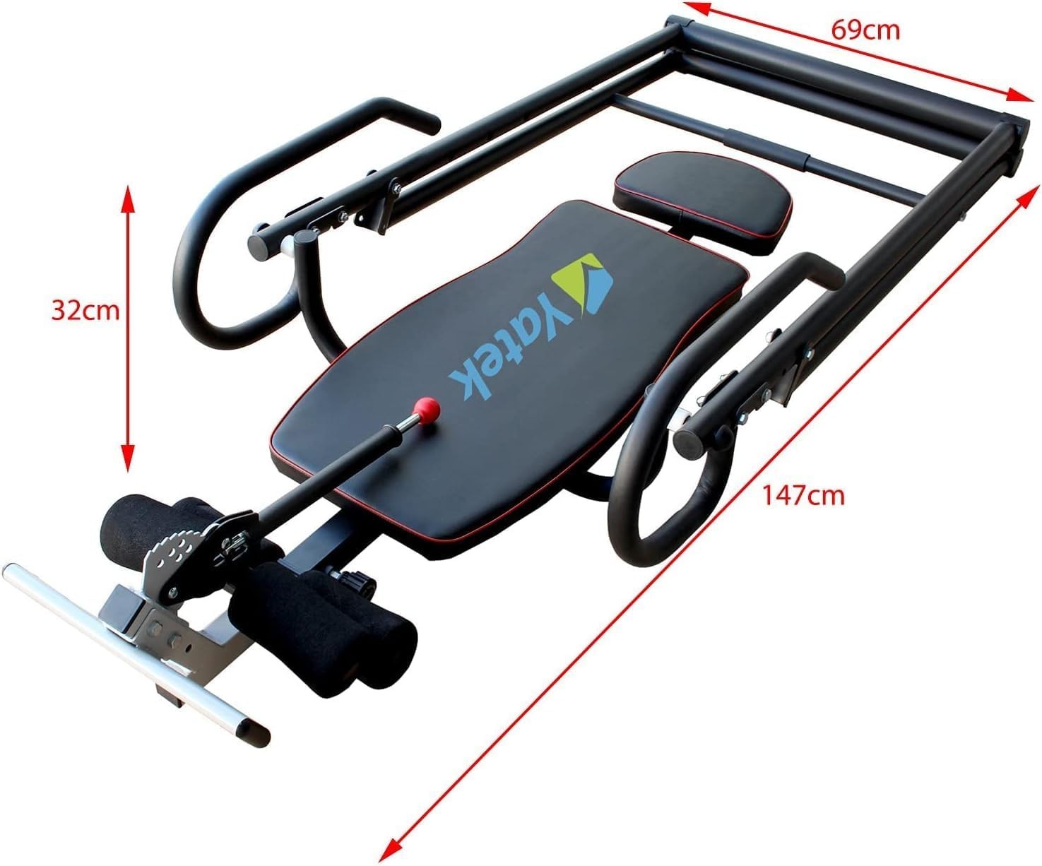 Heavy Duty Inversion Table Foldable 150kg Adjustable Back Therapy