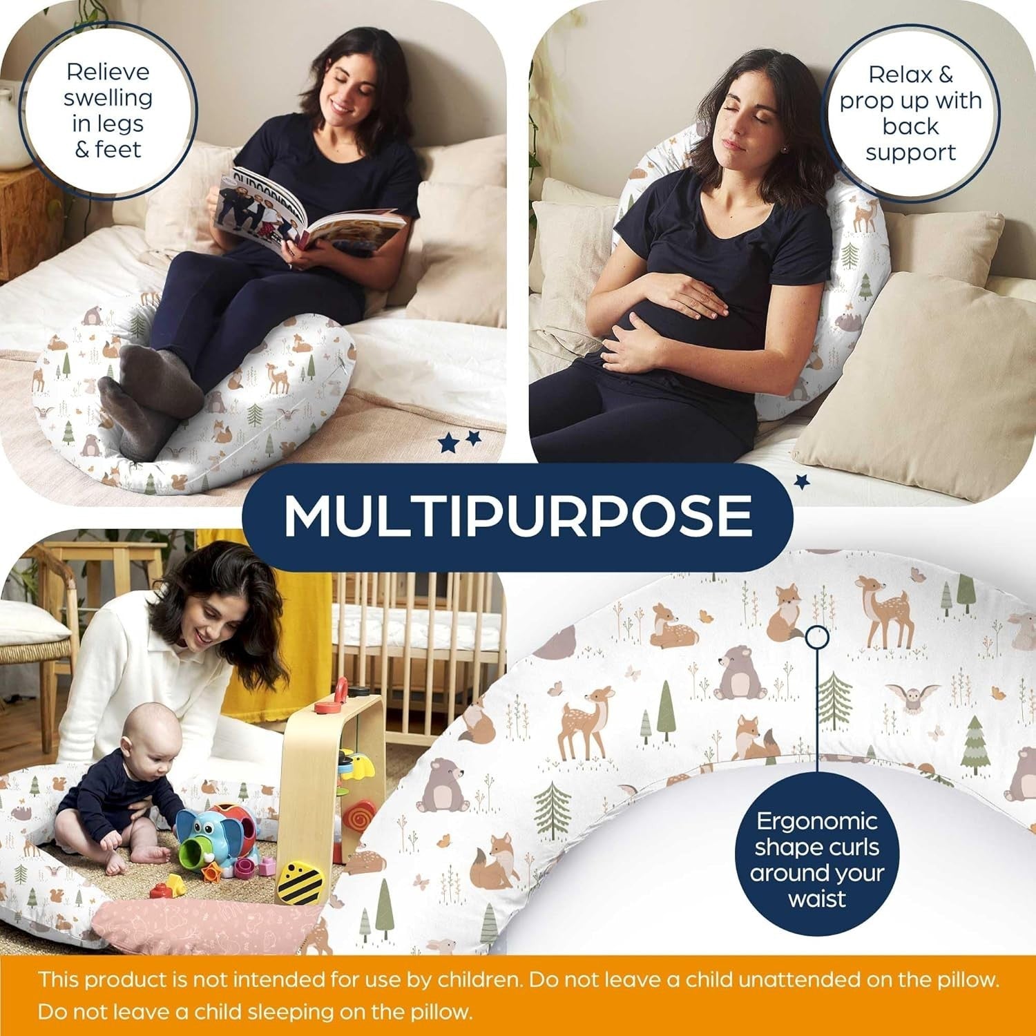 XXL Pregnancy Pillow U Shape 200x70cm Full Body Maternity Nursing Support
