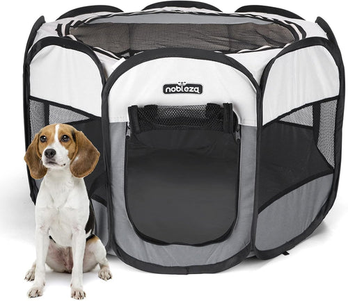 Portable Foldable Pet Playpen Indoor Outdoor Dog Cat Puppy Fence 82x82x58cm