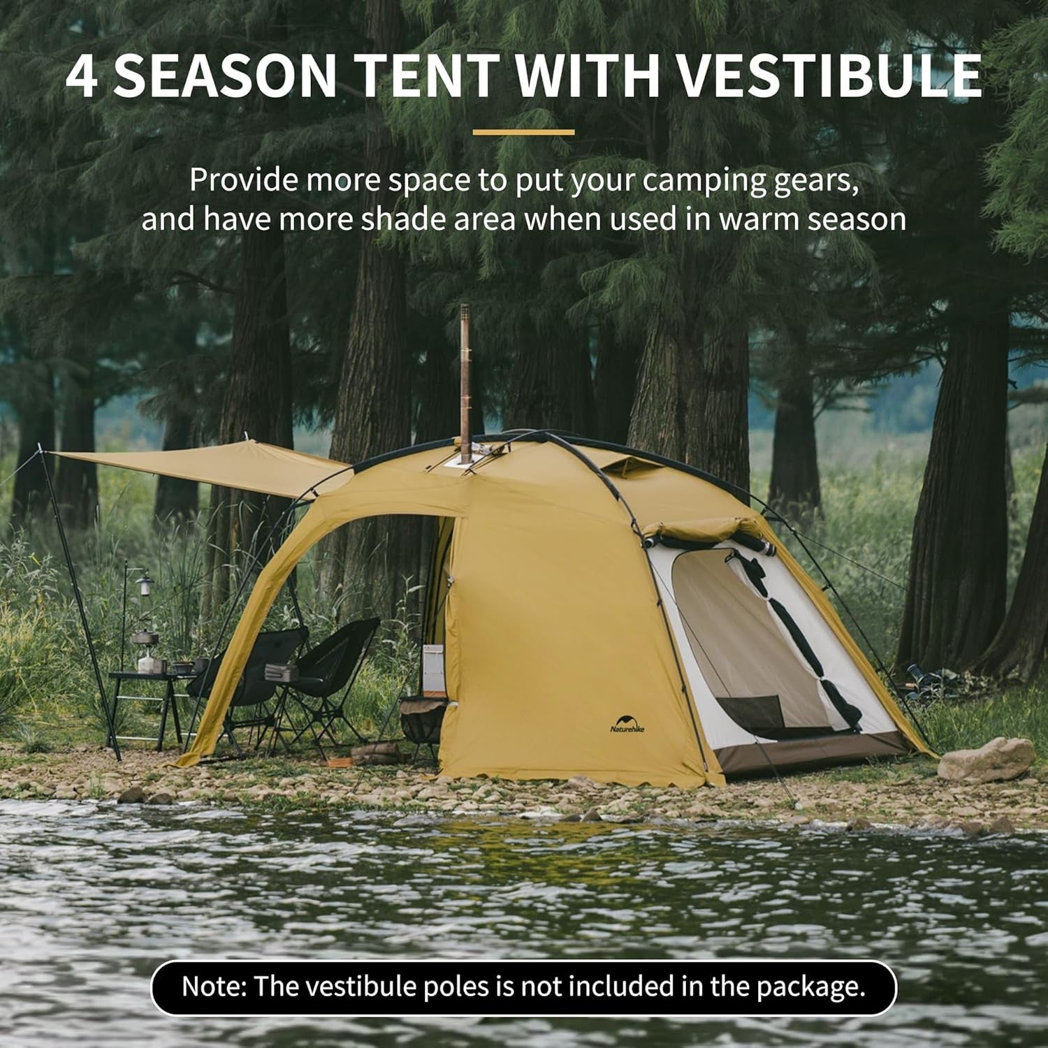 4 Seasons Camping Tent 2-4 Person Waterproof Thermal