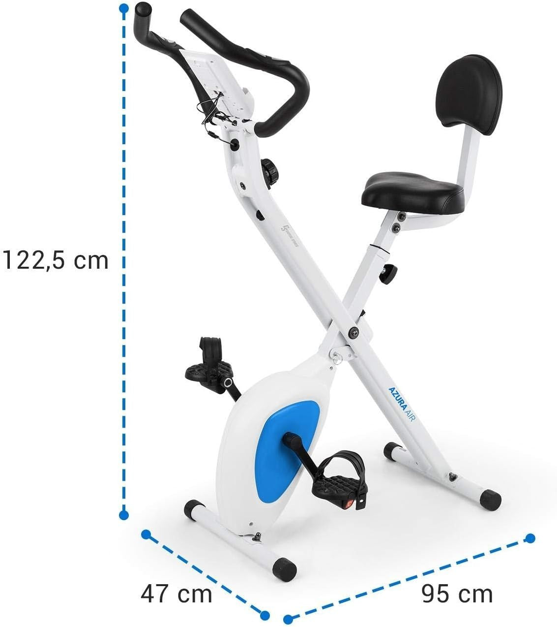 Foldable Magnetic Exercise Bike w/ LCD Monitor, Pulse Sensors & 8 Resistance