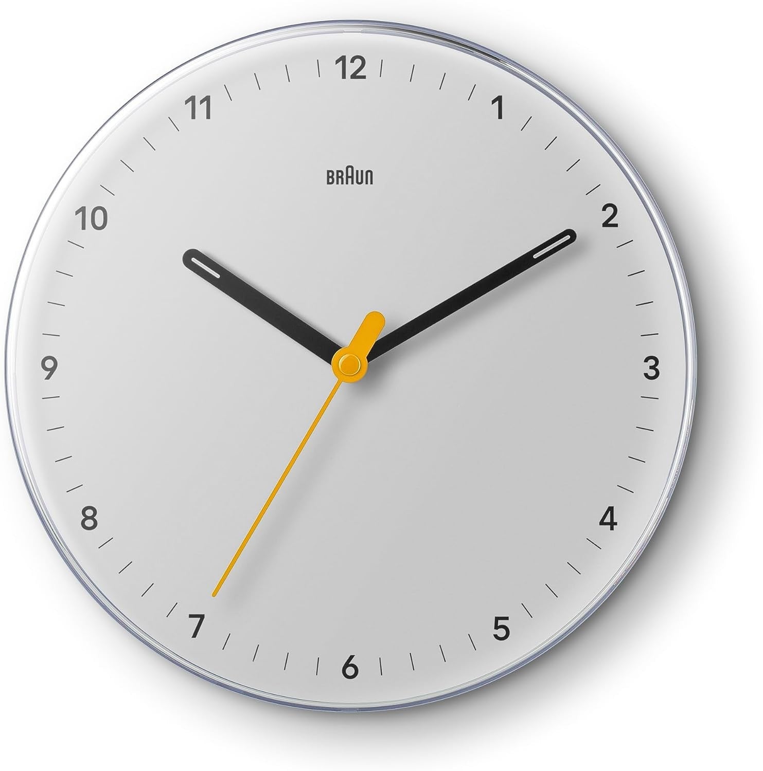 Minimalist Wall Clock 23cm Silent Sweep Quartz Modern White Easy Read Home Decor
