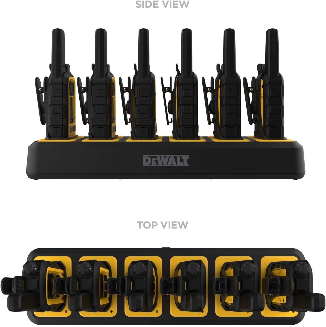 Heavy Duty Walkie Talkies 10km Long Range VOX 6 Pack Gang Charger