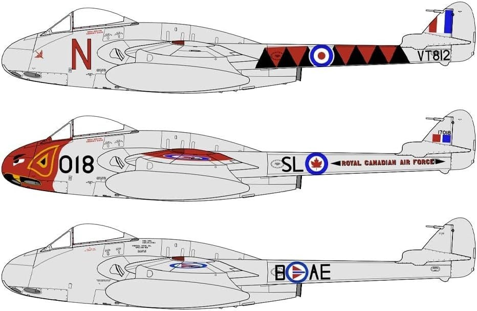 1:48 Jet Model Kit Set F3 Aircraft w/ Sprues Decals – Hobby Build Ready