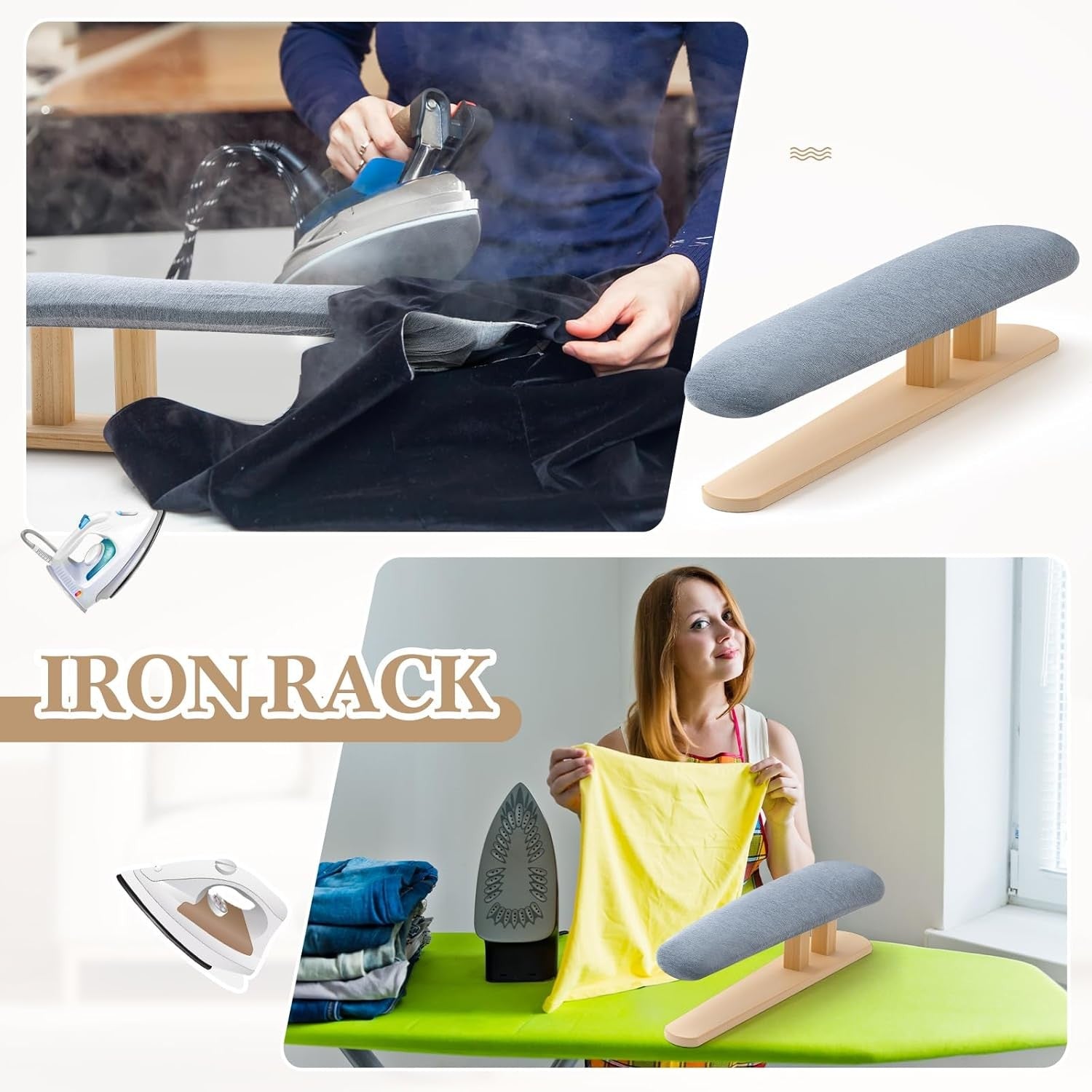 Sleeve Ironing Board Tabletop Padded Tailor Press Compact 57x13cm