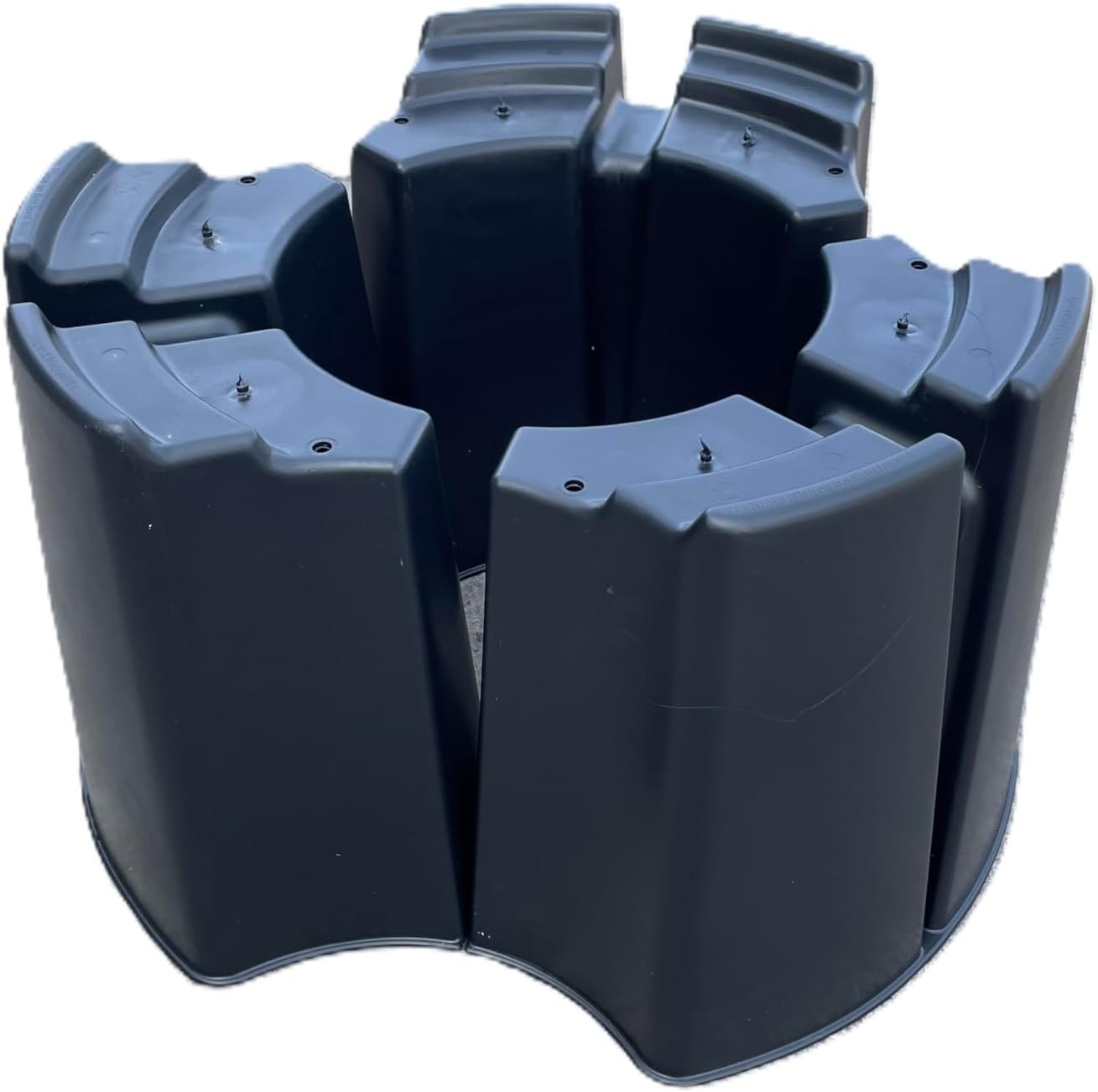 210L Black Slimline Garden Water Butt with Tap, Stand & Filler Kit