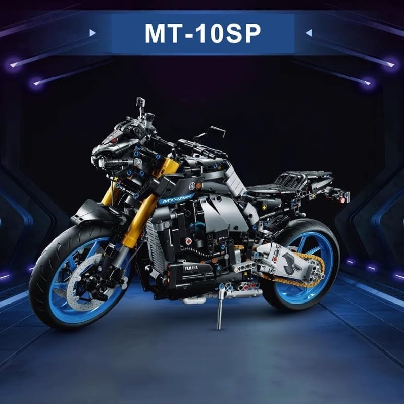 Motorcycle Building Blocks Kit 1478 PCS | Realistic Racing Model Gift
