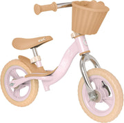 Kids Balance Bike 10 Inch Training Bicycle Adjustable Seat Pink Toddler