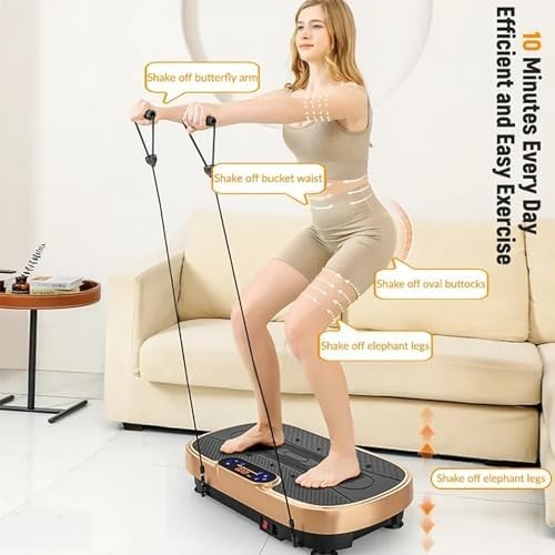 Silent Vibration Plate Exercise Machine 120 Levels Bluetooth Home