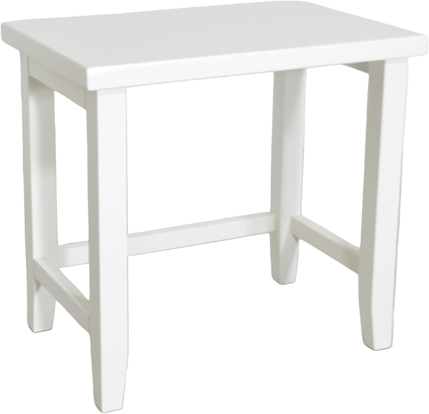 White Modern Bedside Nightstand Sofa Side Table End Accent Wood 40x48x58cm