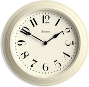 40cm Cream Wall Clock Silent Quartz Classic Round for Kitchen or Bedroom