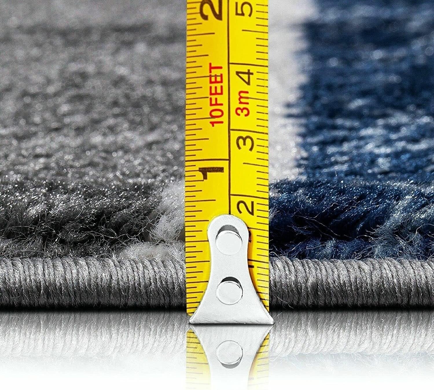 Navy Blue Area Rug 120x170cm Soft Thick Pile Non Shed Living Room Carpet