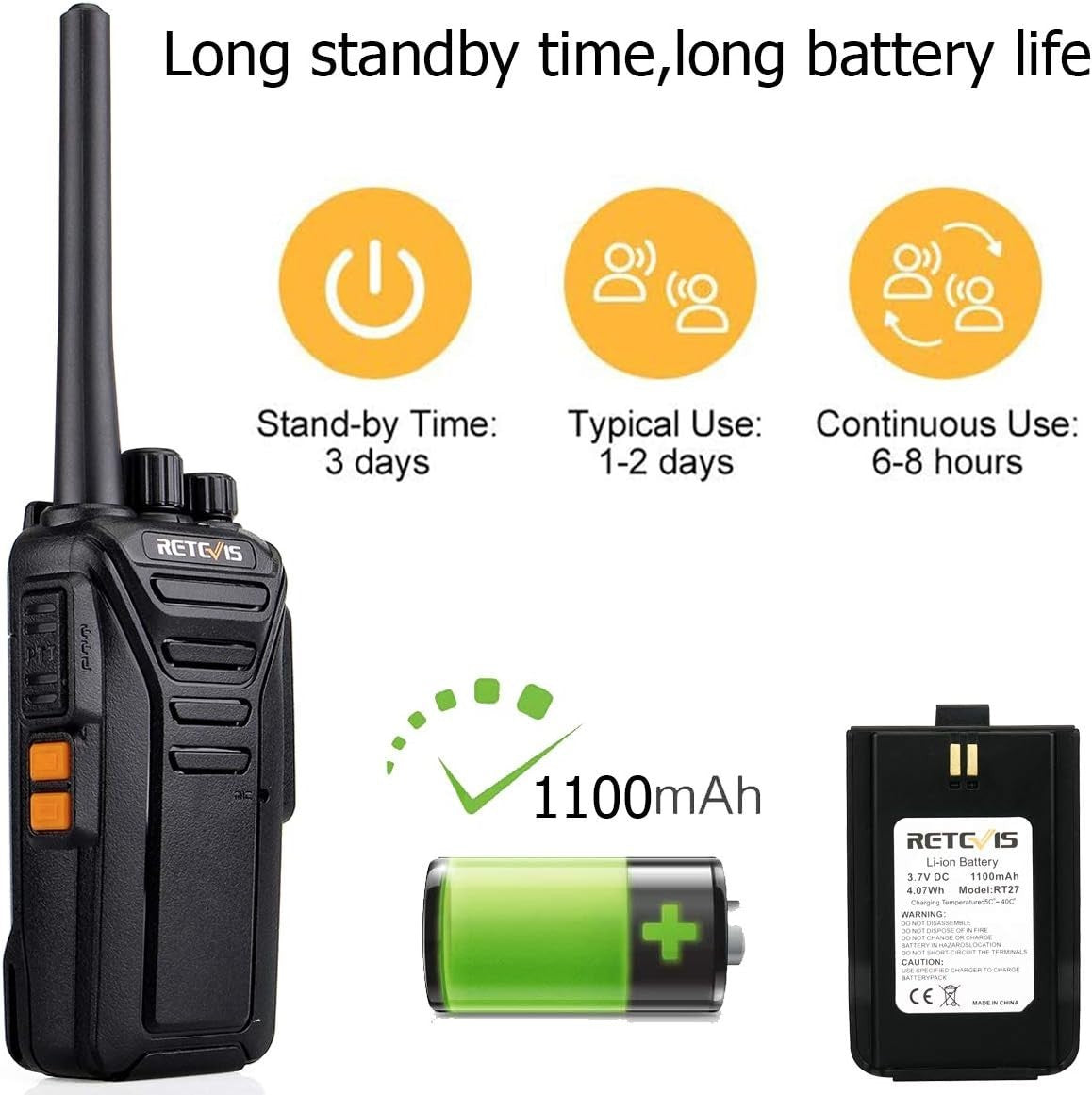 PMR446 Walkie Talkies 10 Pack Rechargeable VOX w Earpiece 16CH