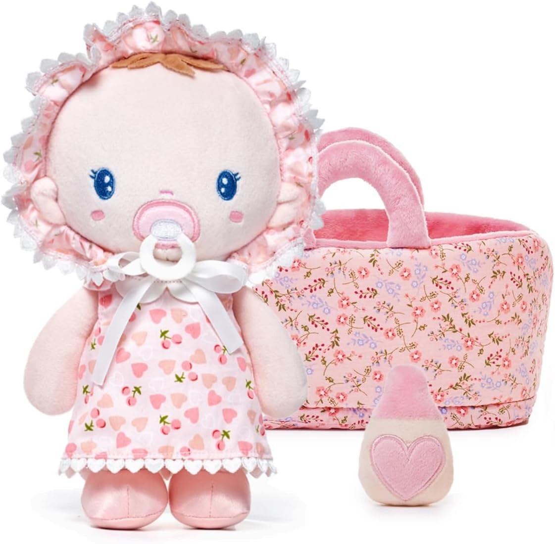 Soft Baby Doll Gift Set 9in Plush Cuddle Sleeping Rag Toy for Kids
