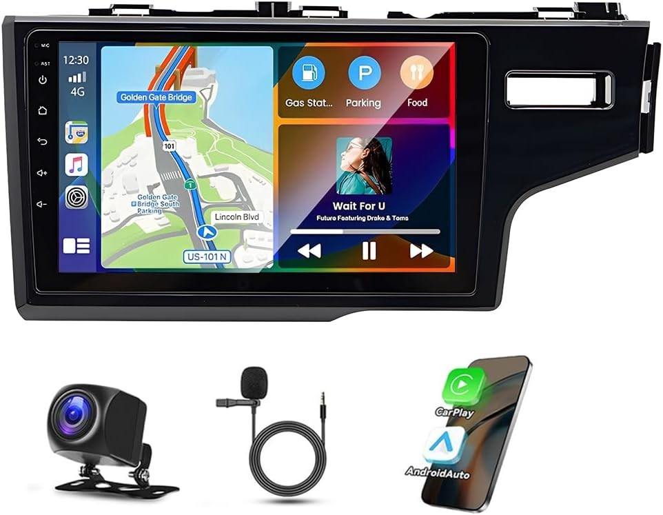 9" Android 14 Car Stereo for Honda Fit Jazz 2014-2015 w/ GPS & CarPlay