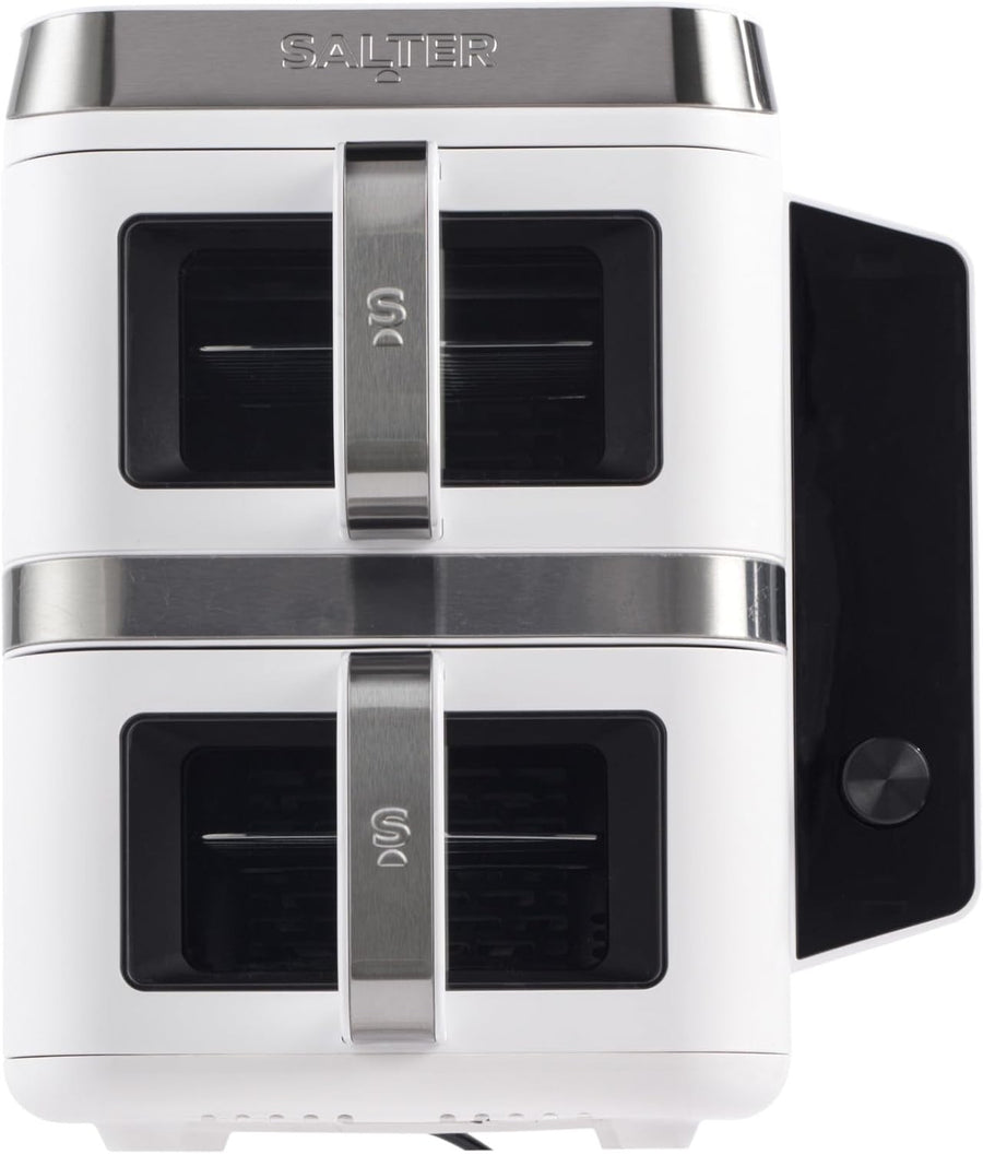 Vertical Dual Drawer Air Fryer 9L 12 Presets 4-Level Cooking, Sync/Match, 2400W