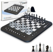 Electronic Chess Set w/ LED Lights, Talking Trainer & Magnetic Computer Board
