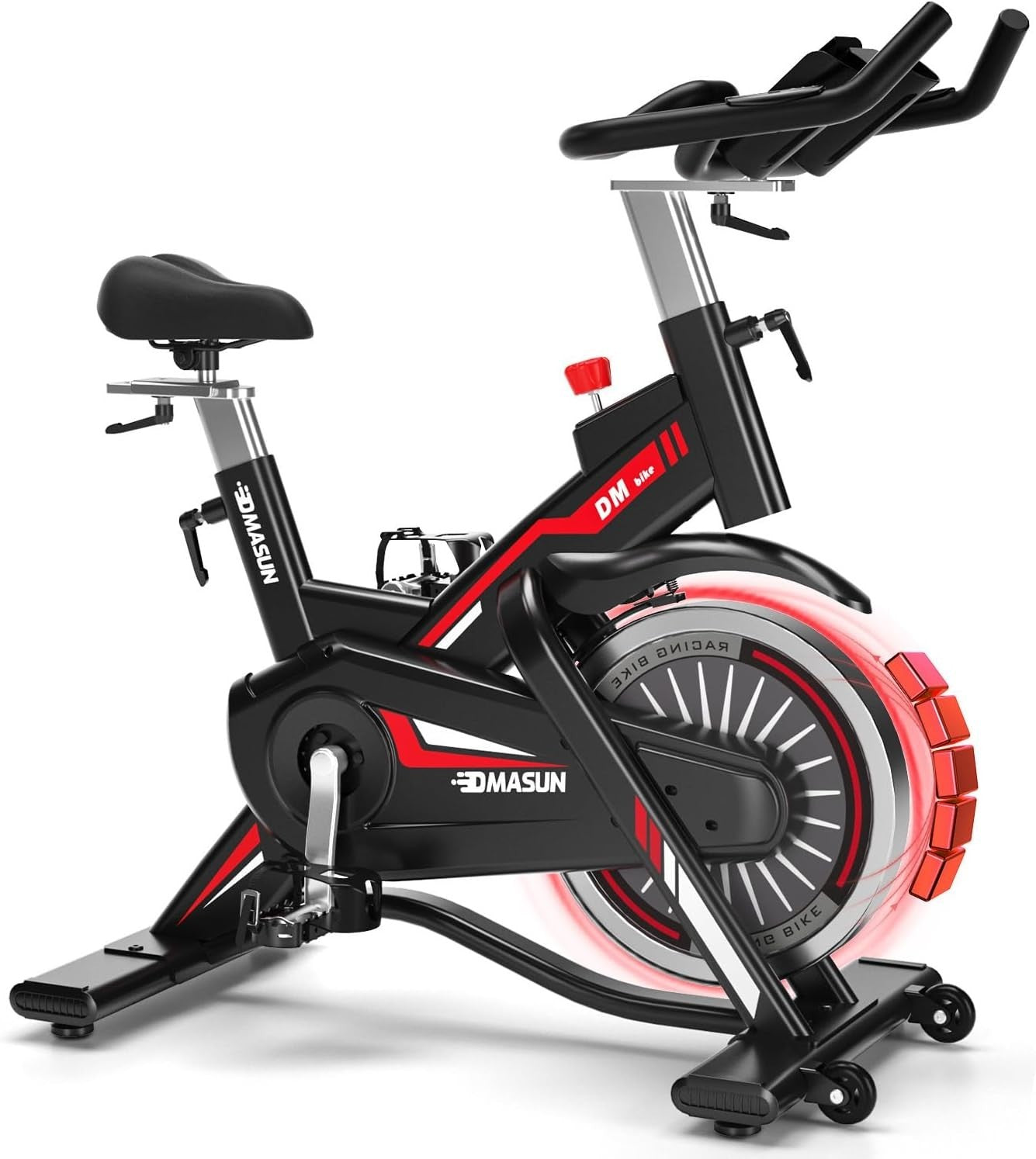 Quiet Magnetic Pro Spin Bike w/ LCD, Tablet Holder, 15kg Flywheel & 400lb Cap