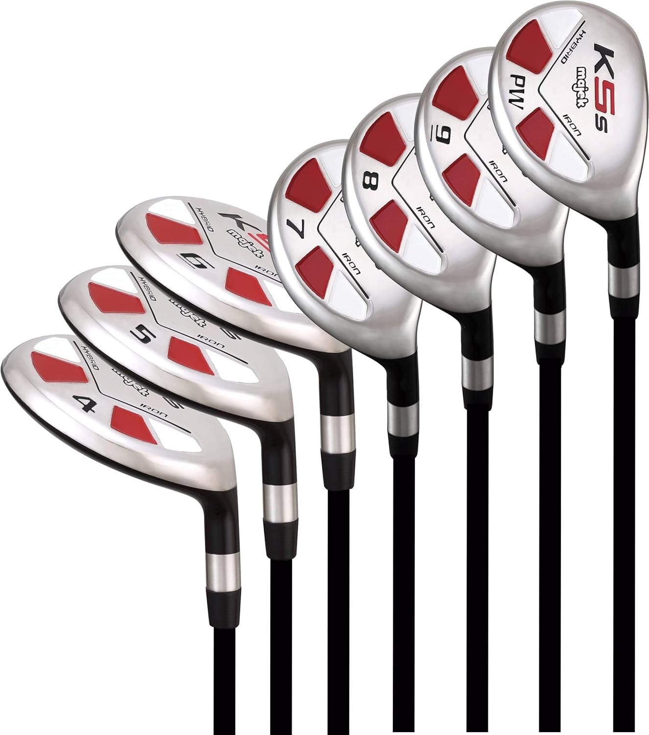 Mens Senior Hybrid Iron Set Right Hand Graphite Easy Launch 4-PW