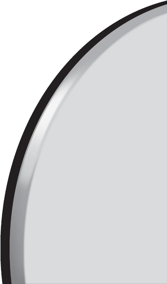 Large Round Frameless Bevelled Wall Mirror 120x120cm Modern Decor