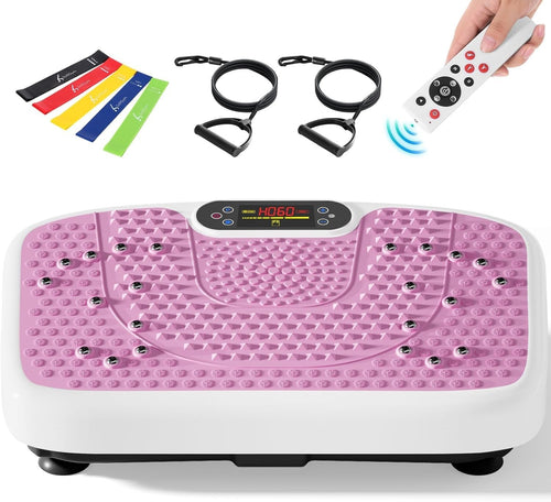 Power Waver Vibration Plate 120 Levels Foot Massage Bands 400lb