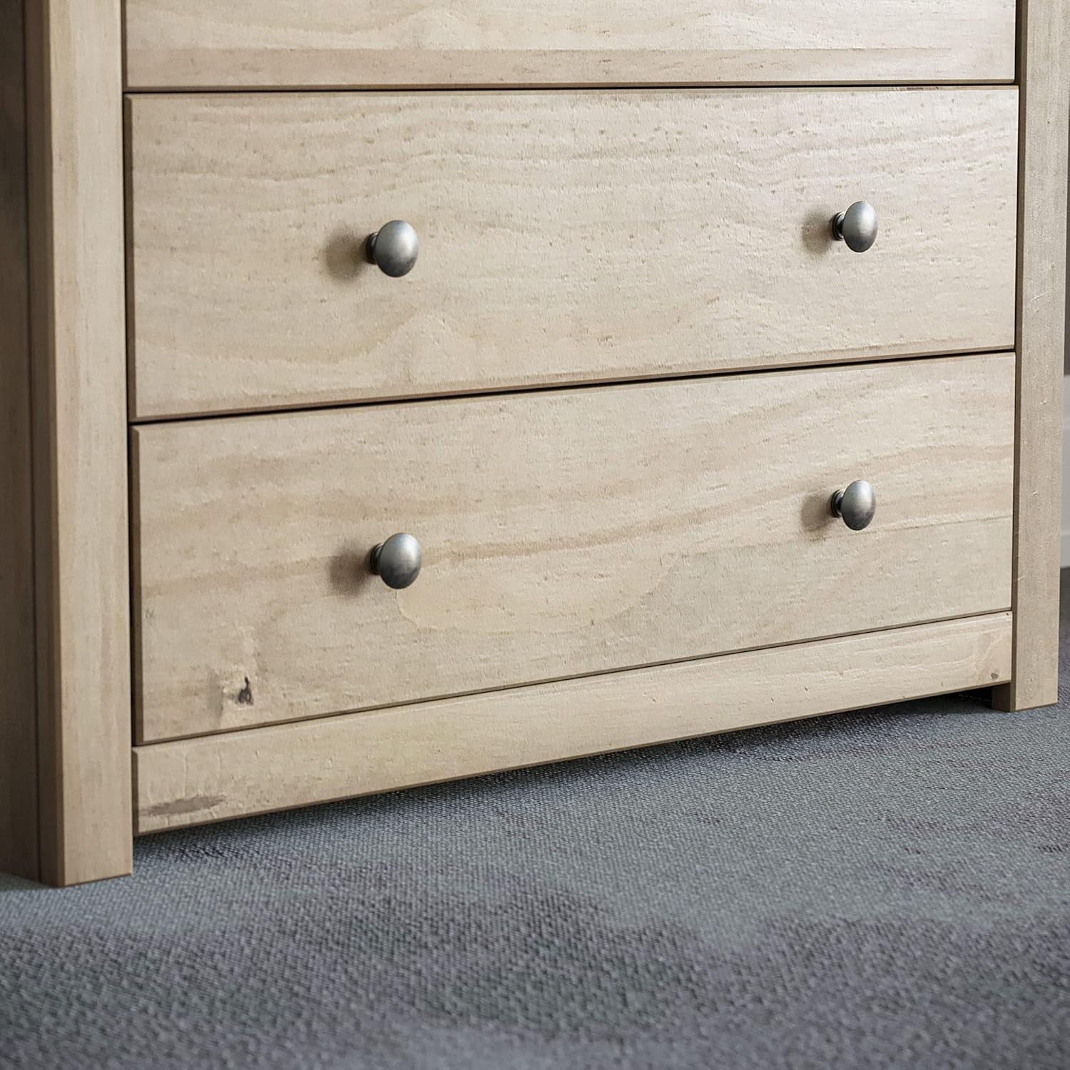 Solid Pine 4 Drawer Chest Wood Wax Finish Storage Unit Bedroom Modern