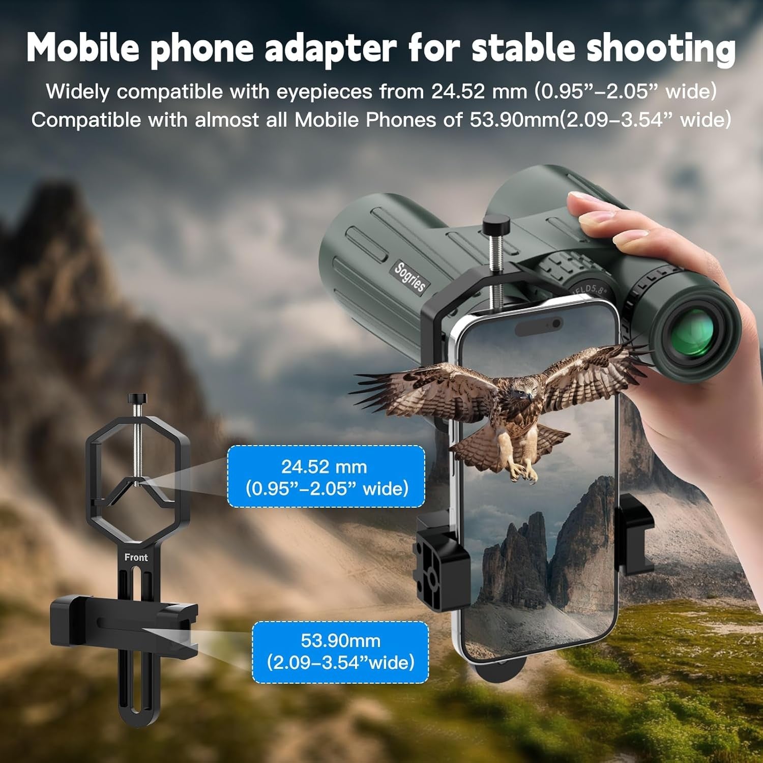 14x45 HD Binoculars with Phone Adapter Tripod Waterproof Fogproof Outdoor Travel