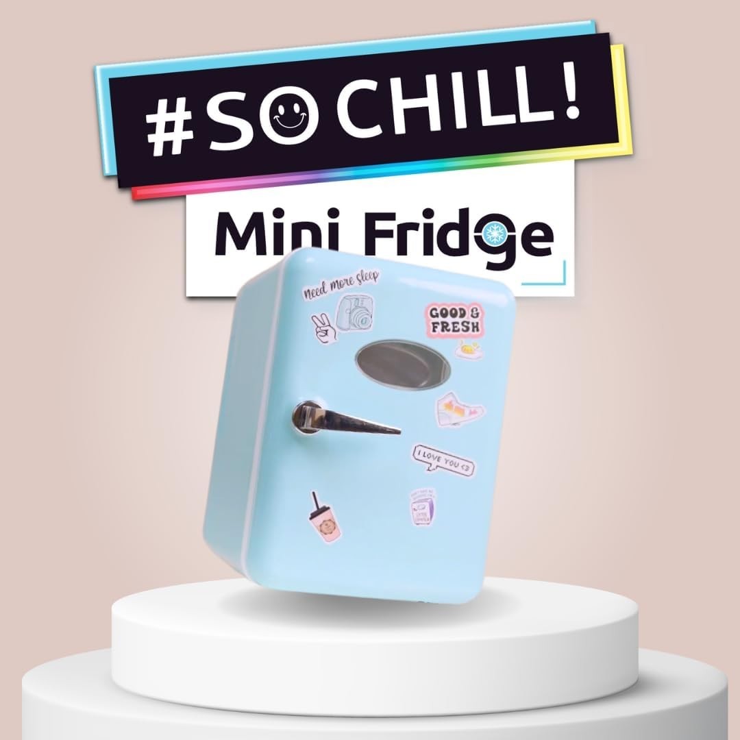 Portable Gamer Mini Fridge 4L USB Desk Cooler Drinks Snacks