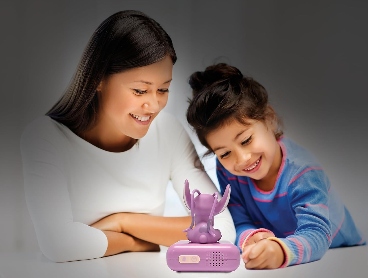 Kids Alarm Clock Night Light LED Display Sounds Cute Bedroom Gift