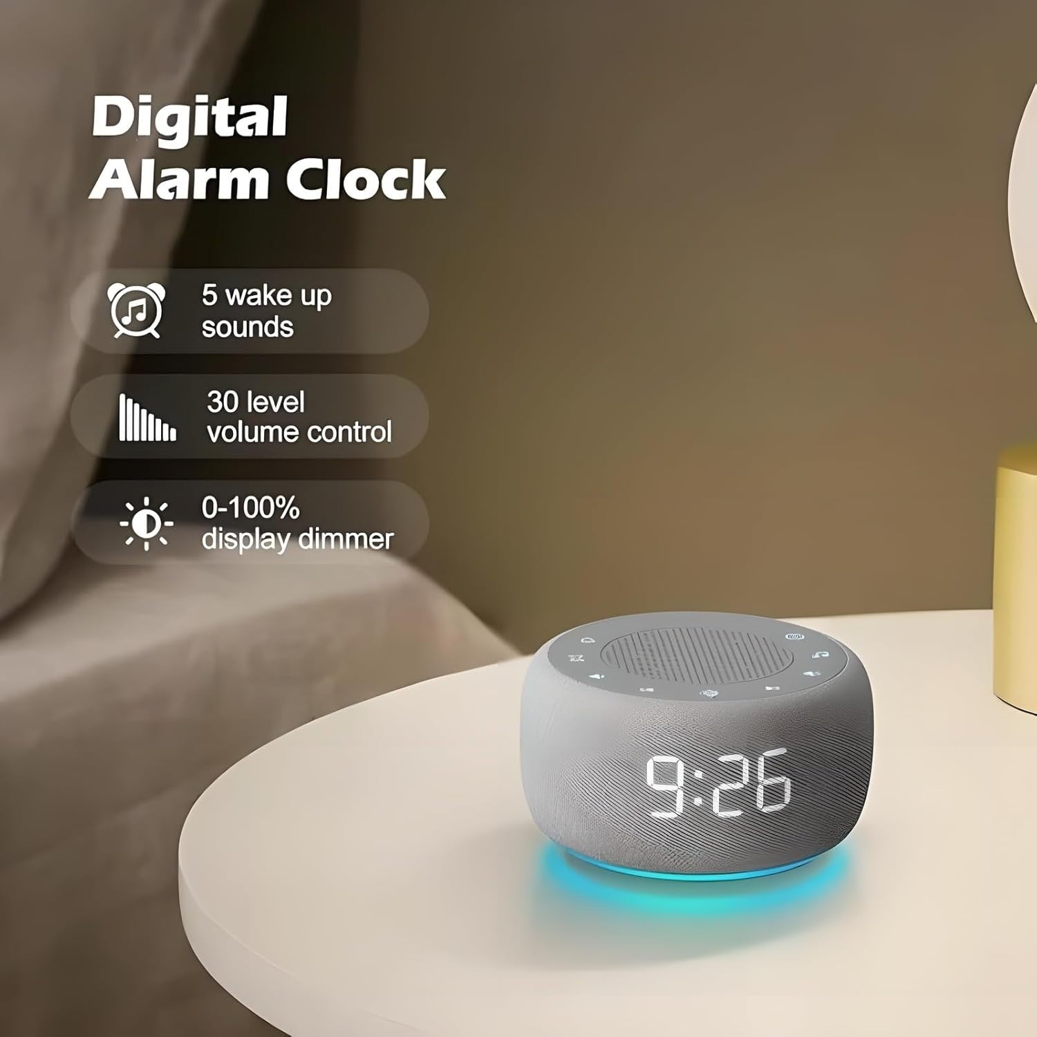 White Noise Machine with 18 Soothing Sounds & 7-Color Night Light