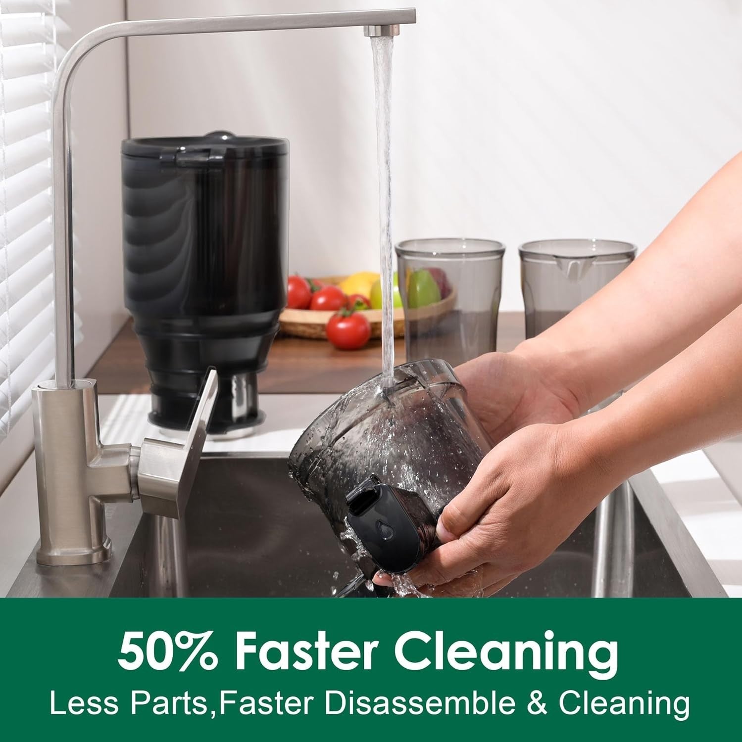 Cold Press Juicer 135mm Wide Chute 250W Slow Masticating BPA Free