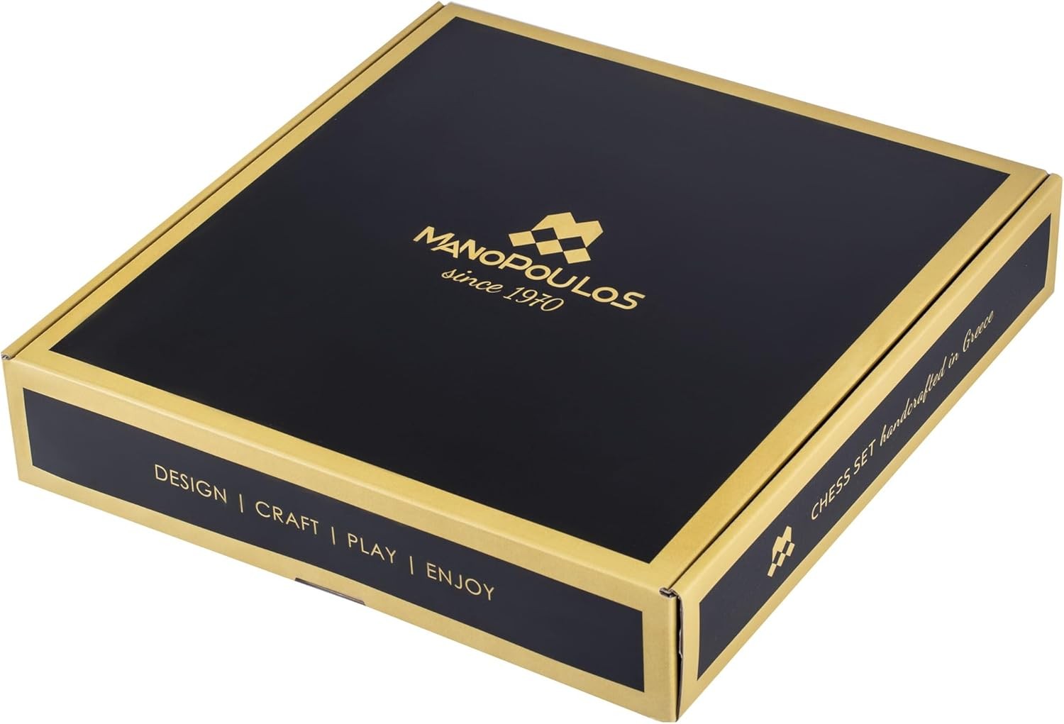 Luxury Metal Staunton Chess Set | Gold & Silver Pieces | 36cm Brass Board & Box