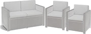 Waterproof Rattan Patio Chair Cushions Outdoor Seat Pads Foam 8-Pc Set