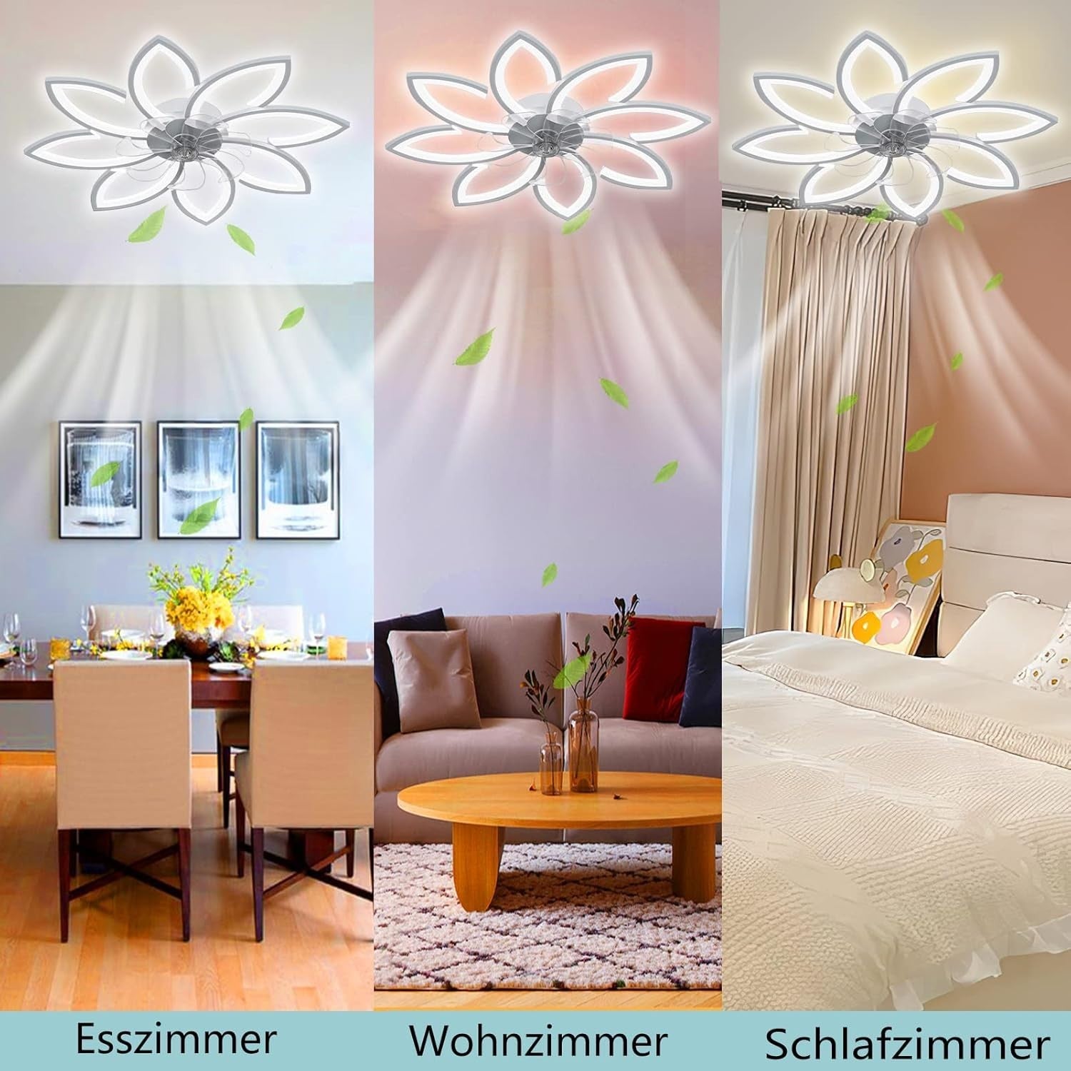 Wildcat 90CM LED Ceiling Fan with Lights Dimmable Remote Quiet