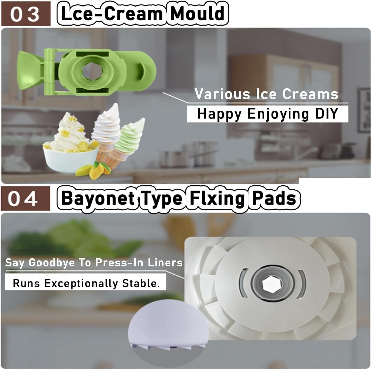 2L Electric Ice Cream Maker Machine Fast Churn Easy Clean Home Desserts