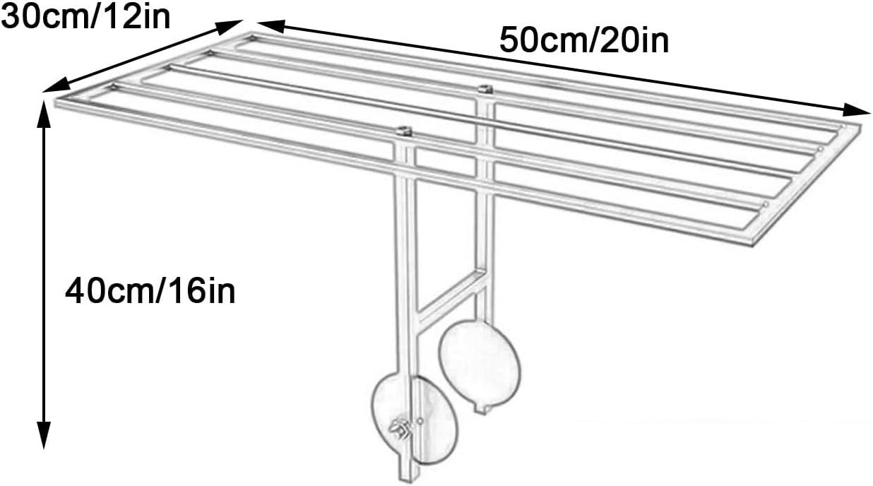 Adjustable Radiator Clothes Drying Rack Indoor/Outdoor 50cm Space-Saving