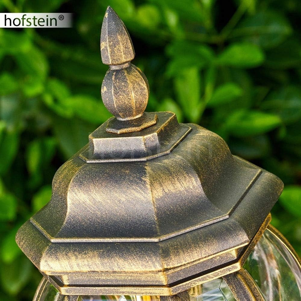 Lentua 120cm Antique Outdoor Floor Lamp Brown Gold IP44 E27