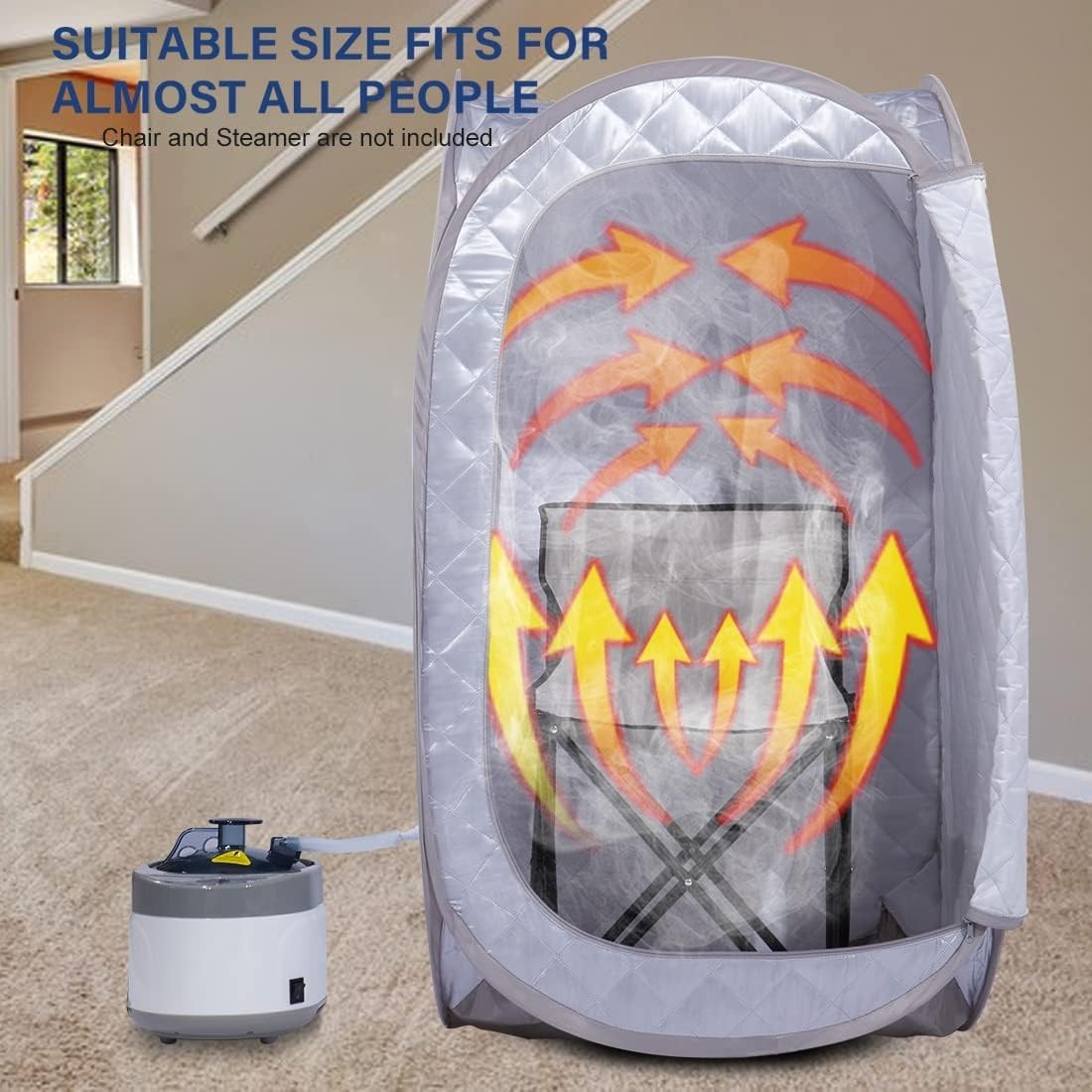 Portable Full Body Sauna Tent Foldable Home Spa Detox Weight-Loss Cabin No Steam