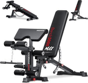 Commercial Adjustable Workout Bench 600kg Leg Extension Preacher Pad