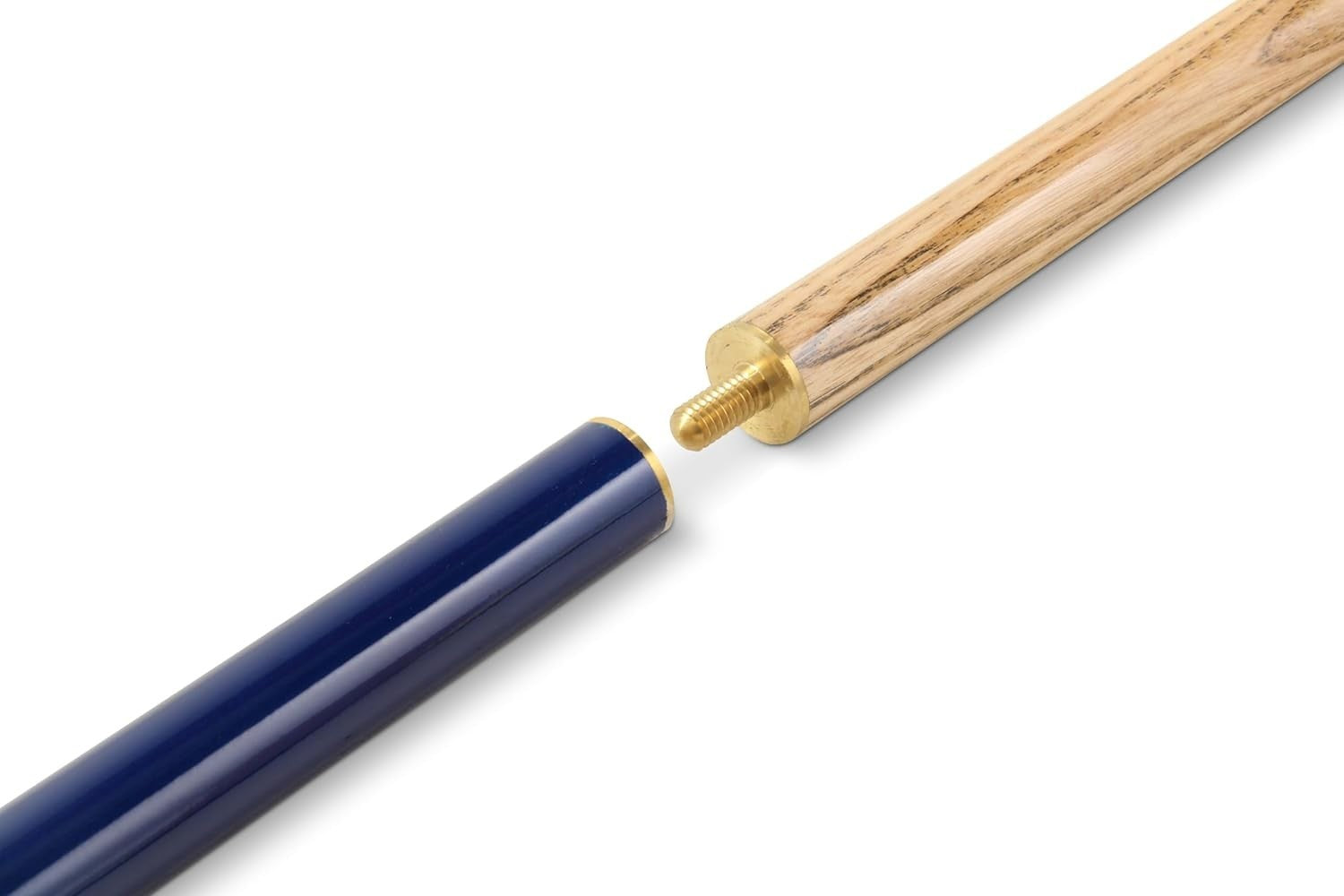 57in Snooker Pool Cue 9.5mm Tip Ash Shaft Centre Joint Gloss 2pc