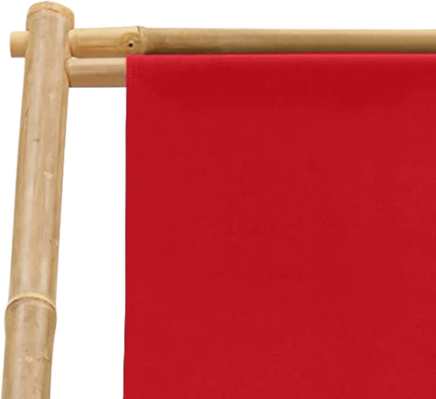 Adjustable Bamboo Deck Chair with Canvas Seat | Foldable Outdoor Lounger