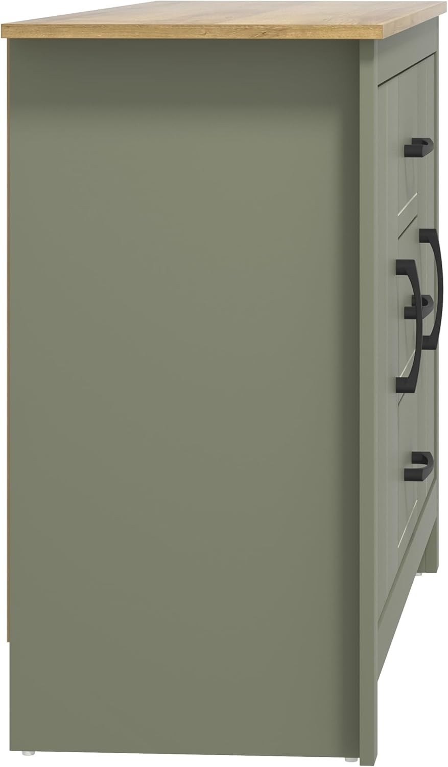 Large Storage Sideboard Cabinet 2 Doors 3 Drawers Adjustable Shelves