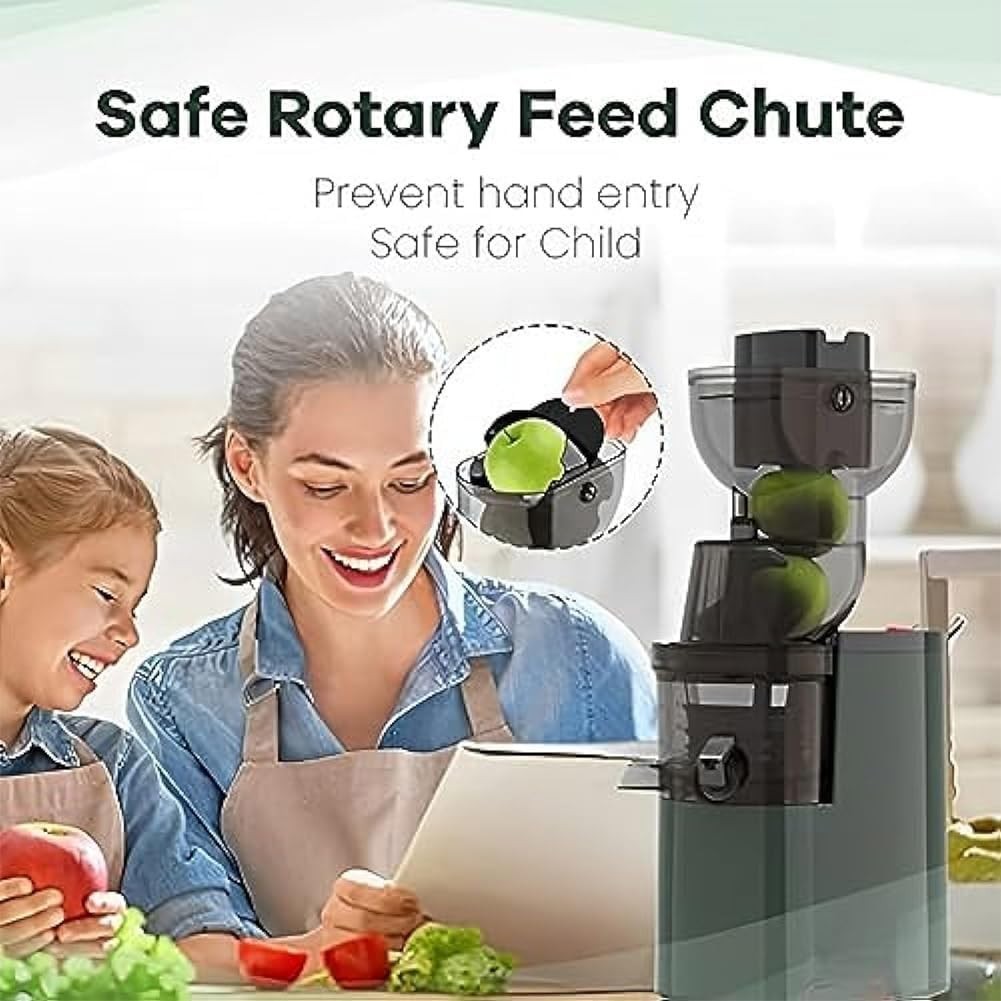 Cold Press Juicer 88mm Feed Chute Slow Masticating Anti Drip Quiet 150W