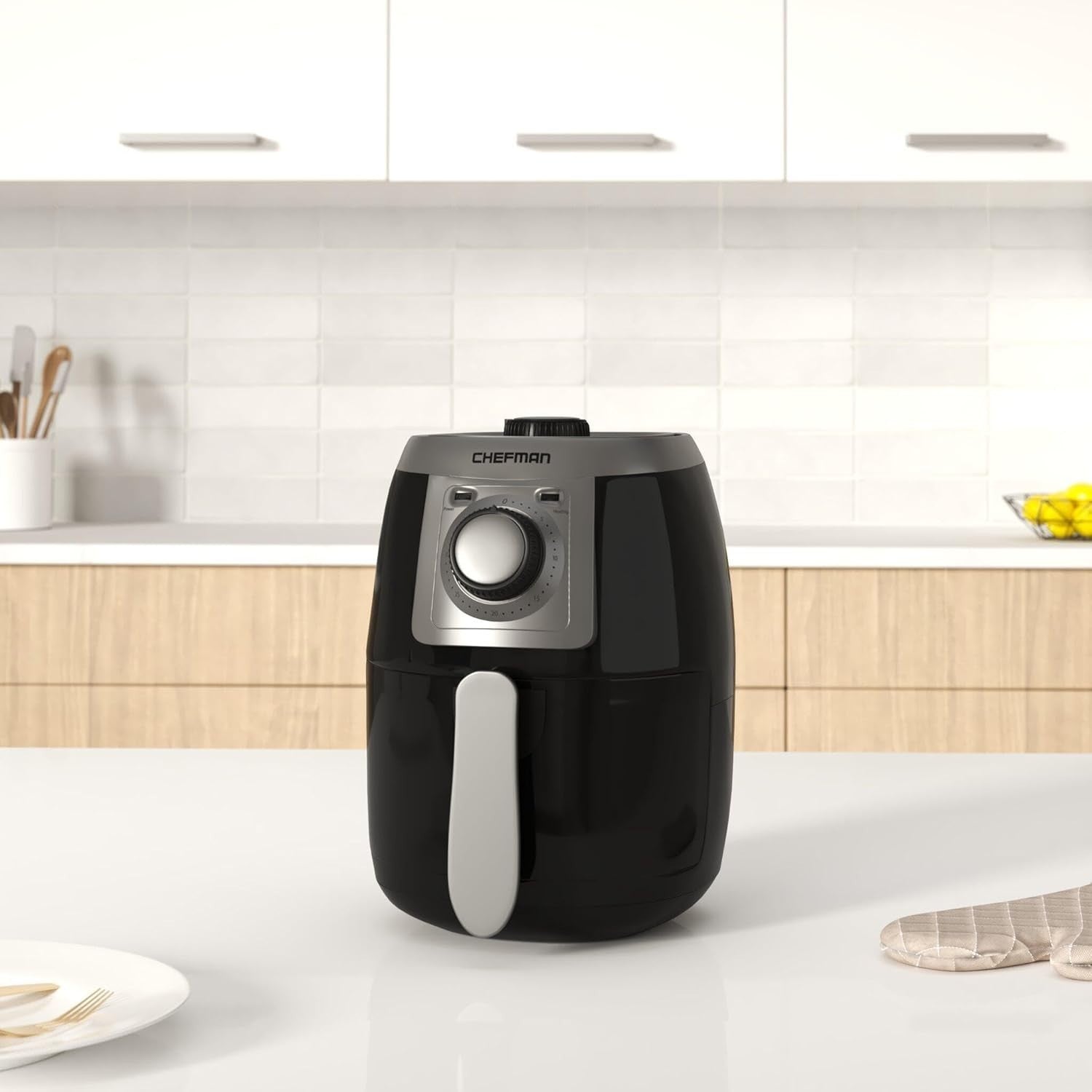 Compact 2L Air Fryer | 1000W Fast Cooking | Healthy No-Oil Crisping | 60-Min